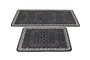 Mijölnir Paisley Djt Juego de alfombras de baño Negro, Antracita, Blanco